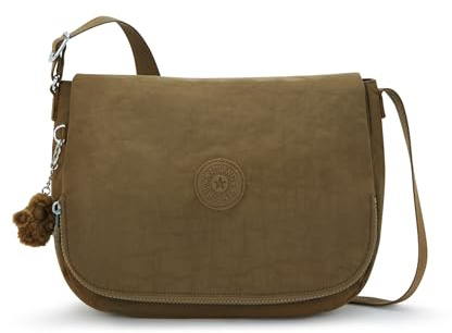 Kipling EARTHBEAT M Mittelgroße Umhängetaschen, Smooth Khaki (Khaki)