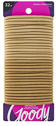 Goody Ouchless Women's Braided Elastics Blondes 4Mm For Medium Hair, (3 Pack/ 96 Ct Total)