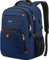 Mochila Escolar 17.3 Pulgadas Mochila Portatil Antirrobo Mochila para Portátil Delgada Mochila Ordenador Portatil Hombre con Puerto USB para Adolescente Niño Niña - Azul