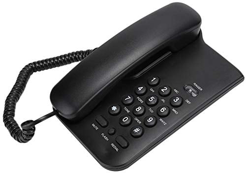 Telefono fisso, KX-T3026CID Telefono con filo Telefono fisso per Casa Ufficio Hotel, Lunga Durata(Nero)