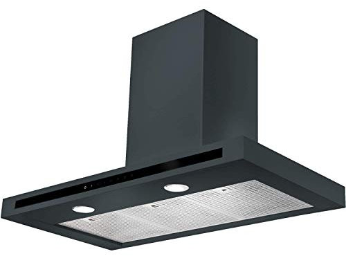 Rangemaster 105460 Hi Lite Flat 100cm Chimney Cooker Hood Slate Grey