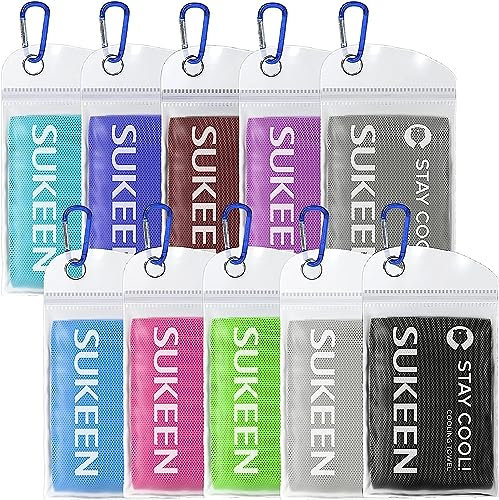 Sukeen Kühlendes Handtuch (101,6 x 30,5 cm), Eishandtuch, weich, atmungsaktiv, kühles Handtuch, Mikrofaser-Handtuch für Yoga, Sport, Laufen, Fitnessstudio, Workout, Camping, Fitness, Workout und