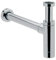Bathroom Sink Plumping Parts, Chrome Bottle Waste Traps for Washbasins with Adjustable Height, Bottle Trap Chrome Plated Pipe Round Outlet |50-120(Adjustable) x 300 mm (HxL) (Bottle Trap)