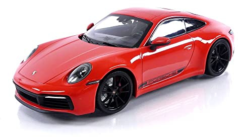 Minichamps 155067327-1:18 Porsche 911 Carrera 4S-2019-Orange Sammlerstück Miniaturauto, Orange