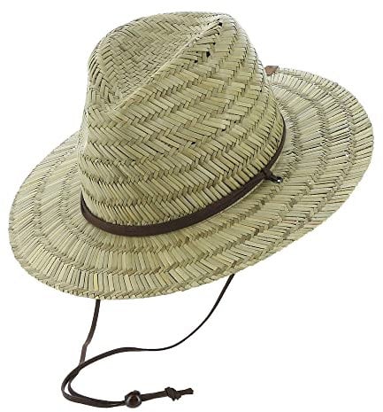 Quiksilver Men's Jettyside 2 Sun Protection Lifeguard Straw Hat, Natural, S