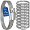 VIOKS Schlauchschellen Schelle SET 10x Schlauchschellen 50-70mm Ø/Schlauchschеllen Edelstahl / 9 mm Bandbreite/Waschmaschine Abfluss Adapter/Schlauchschеlle/Rohrschellen 50mm für Schlauch