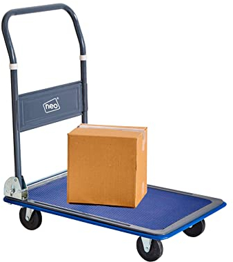 Neo Heavy Duty Aluminium Folding Sack Platform Trolley Hand Truck Barrow Wheels (150 kg)