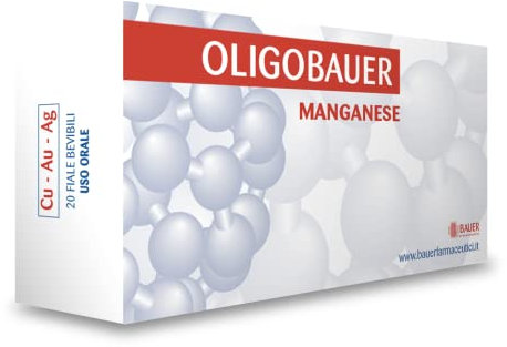 Bauer – Oligobauer Manganese – Ampollas Manganeso Indicadas para Alergias 40 ml