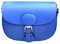 Miss B - Sac femme élégant avec fermeture centrale et bandoulière amovible, sac fille couleur unie 100 % fabriqué en Italie, sac d'épaule de soirée ou de marche - Fermeture par passant, Bleu roi,