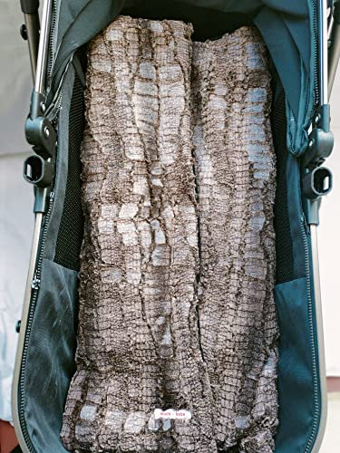 moon-bebe Universal-Baumwoll-Fußsack für Kuckuckucksäcke und Babywanne, Braun
