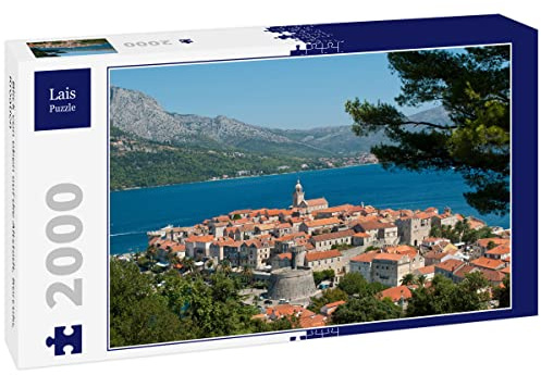 Lais Puzzle Blick von Oben auf die Altstadt, Korcula, Kroatien 2000 Teile