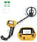 HIUYRFS Détecteurs de Métaux Haute Précision Hauteur Réglable, Professionnel Détecteurs de Métaux Bobine de Recherche Étanche de 25 cm avec pour Enfants et Adultes, Batterie Rechargeable