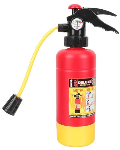 TOPBATHY Fire Extinguisher for Kids - Summer Water Toy, Beach Play, Fireman Role-Playing, Lightweight and Portable, 11.4 X 5.5 X 3.1 Inches, Red