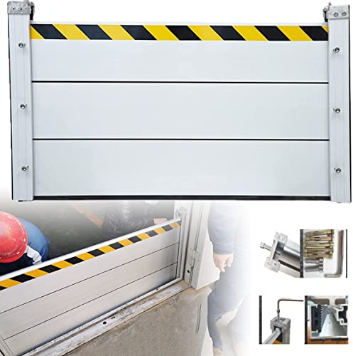 Hochwasserschutz Barriere StraßE, Hochwasserschutz Dammbalkensystem, 100 cm Wasserabweiser, Einfach Zu Bedienen, Geeignet FüR Garageneinfahrten, DurchgäNge, StraßEn Usw,100 * 60cm