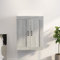 LAPOOH Hängeschrank, Wandschrank Wohnzimmer, Aufsatzschrank, Grau Sonoma 69,5x32,5x90 cm - 817397