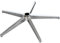 Loywe F003 - Couronne de rechange en métal pour chaise de bureau - Noir - Charge maximale : 200 kg