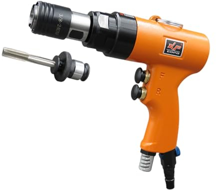 aallwwsso Pneumatischer Gewindeschneider - Druckluft-Bohrgewindebohrer mit selbstsicherndem Kopf, zum Gewindeschneiden/Bohren, für M3-M12 Gewindeschneidbereich, 1/4 LN Lufteinlass