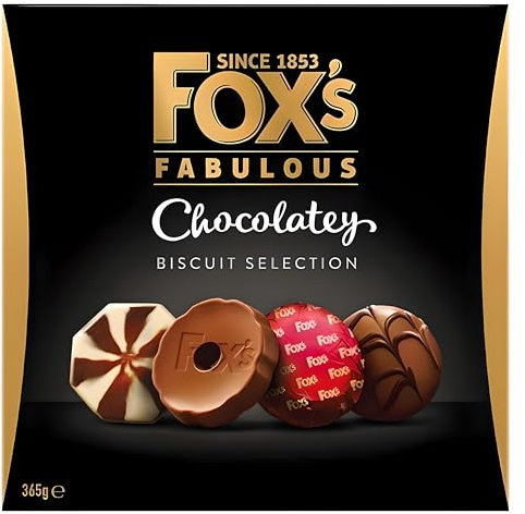 Fox's Fabulous Chocolaty Biscuit Selection 365g: Assorted Chocolate Coated Cookies - Sweet Treat for Parties, Ideal Chocolate Lovers Gift