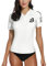 BesserBay Women's Summer Uv Sun Protection Crew Neck Short Sleeve Rash Guard Swim Shirts Zipper Floral Swimming Costume White A1 M