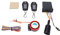 Motorrad-Alarmsystem PKE Sensing LCD-Display Multifunktions-Diebstahlsicherung für Offroad-Fahrzeuge ATV (Schwarzes Gehäuse mit Reifendruckkontrollsensor)