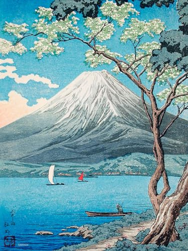onthewall Hiroaki Takahashi Poster Kunstdruck Mount Fuji from Lake Yamanaka 30 x 40 cm