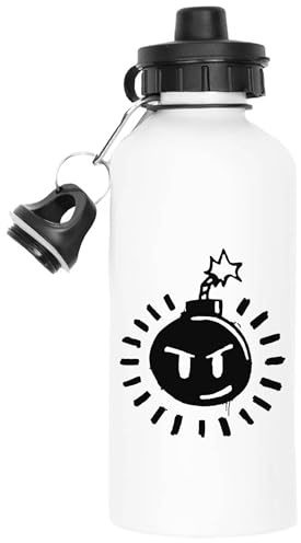 Udaytee Bomb With Face Borraccia Termica Bianca Per Borraccia