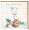 Wrendale - X058 - Klappkarte mit Umschlag, Weihnachten, Maus, Santas Little Helper, 15cm x 15cm