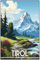30 x 20 cm Blechschild, Retro, Vintage Reise und Souvenir Schild (Tirol)