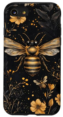 iPhone SE (2020) / 7 / 8 Botanical Bee Pattern Case