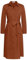 GRACE KARIN Damen Business Büro Kleid Langarm Kleid 2024 Revers Gerades Kleid mit Gürtel Orange Farbe XL
