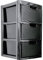 ALEEZ - Large Plastic Drawer Storage Unit - Rattan Effect 3 Drawer Cabinet - Multipurpose Storage Organiser - Office, Tabletop Desktop Drawer - Bedroom Chest Drawer Unit - (Black, 3 Drawer)
