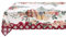 Blanc Mariclò Tovaglia natalizia in cotone, copritavolo di natale con dolci La Patisserie 160x160 cm
