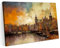 Printonia Leinwandbild m Bild auf Leinwand 120x80 Amsterdam Niederlande Stadt Abstraktion wie Dali Gaudi