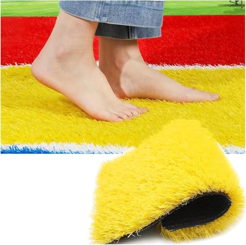 Pasture Artificial Grass Mat, Realistic Synthetic Lawn Rug, W/Drainage Holes Rubber Backing Grass Turf Roll For Deck Landscape PetsSize : 59x 70.8(in