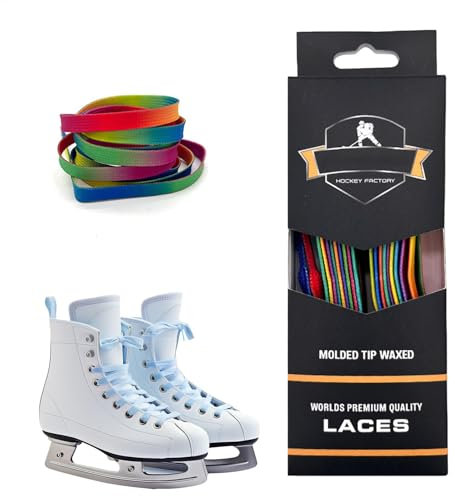 Cordones para patines de hockey y patines de doble , cordones encerados para patines en línea, patines de hielo y hockey, Color2, 120