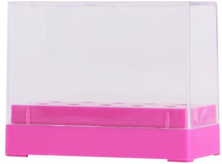 Healeved Portable Nail Drill Bits Storage Case Nail Polishing Head Box Plastic Organizer for Salon