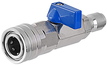 Kugelhahn-Schnellkupplung, hohe Druckbeständigkeit, professionelle Ersatzteile, Hochdruckreiniger-Kugelhahn for die Deckreinigung, Autowäsche, 3 von 8 Zoll