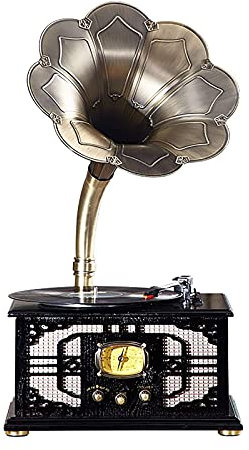 WDWDW Tocadiscos de Vinilo Retro Chino Tocadiscos de Vinilo Antiguo Tocadiscos de Audio Decoración del hogar Gramófono Antiguo