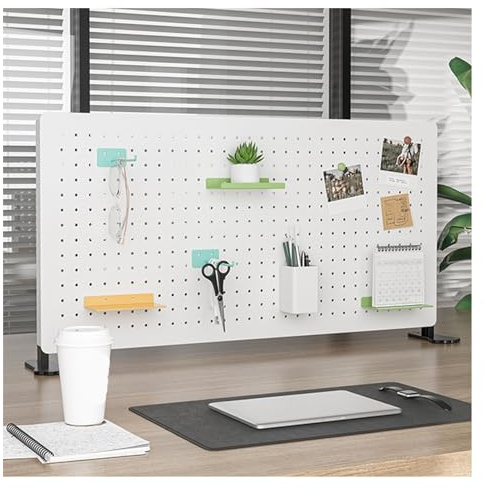 CVERTHAF Montierbares Display-Steckbrett, Wandregal, geeignet für Garage, Bastelraum, Büro, Küche, Badezimmer, Arbeitszimmer, Werkbank (16 x 16 Zoll-A)
