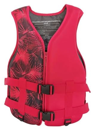 ALEPXS Schwimmweste mit hohem Auftrieb, Schwimmweste für Erwachsene, Schwimmweste für Kajaks, Schwimmweste in modernem Design für Erwachsene mit verstellbarem Sicherheitsgurt für Paddelsport(M)