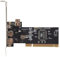 Lonrtesw 3 Ports IEEE 1394 Carte Ligne de Feu PCI Ligne de Feu Adaptateur IEEE Carte ContrôLeur PCI 1394 pour PC de Bureau