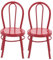 Garneck 2 Mini Sillas De Metal para Cocina Comedor Muebles En Miniatura Casa De Muñecas Gabby Modelo De Cocina Muebles Pequeños Silla De Aleación Roja