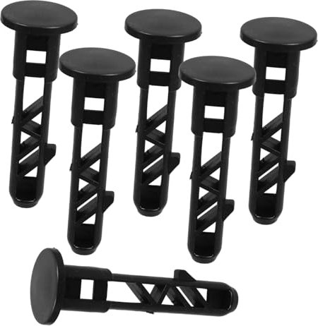 Toyvian 6PCS Wheelie Bin Hinge Plug Accessories for Trash Can Lids Durable Nylon Pins for Easy Operation Suitable for Outdoor and Commercial Use Repair Kit for Household Garbage Bins