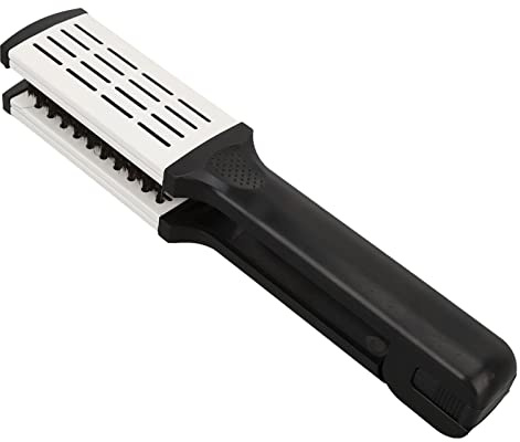 ZPLKKYGR Haarbürsten-Glätteisen, langlebige Feder, ergonomischer Griff, hochtemperaturbeständig, hohles, atmungsaktives Design, für glattes Styling
