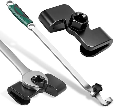 Zdhsufnvw 40cm Schraubenschlüssel Verlängerung Offset Extension Wrench | 1/2 Antrieb & 21mm Sechskantantrieb Universal Adapter Schlüsselverlängerung Werkzeug für KFZ Mechanische Reparaturen