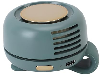 Hamwesh Ventilador de Cintura, Mini Ventilador de Refrigeración Personal Portátil Silencioso con Tecnología sin Aspas Recargable por USB, 3 Velocidades Ajustables y Flujo de Aire Giratorio para Uso