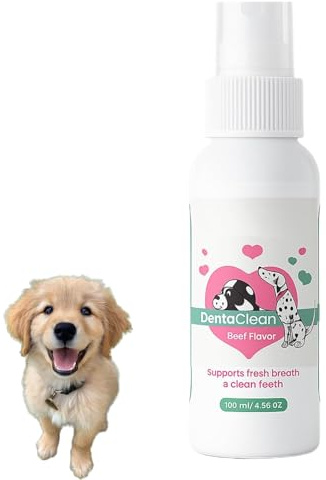 Dentaclean Spray for Dogs & Cats for Dogs & Cats, Teeth Cleaning Breath Freshener, Dog Dental Spray - No-Brush Plaque & Tartar Remover - Pet Oral Care Mist for Fresh Breath & Healthy Gums (1 Pack)