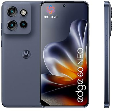 Motorola Edge 60 neo Smartphone (Robustes 6,36-Super-HD+-Display Dank Corning Gorilla Glass 7i, 50-MP-Kamera, 12/256 GB, 5000 mAh, 68W-TurboPower-Aufladen) Pantone Grisaille