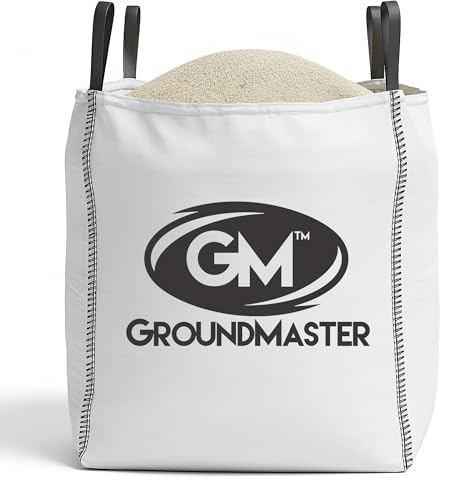 GroundMaster Heavy Duty Builders Bag 1 Tonne - Large Garden Waste Bag with Handles - Reinforced Rubble Sack for Construction & Garden Rubbish - Bulk Storage Bag (1000kg Capacity) - Pack of 4