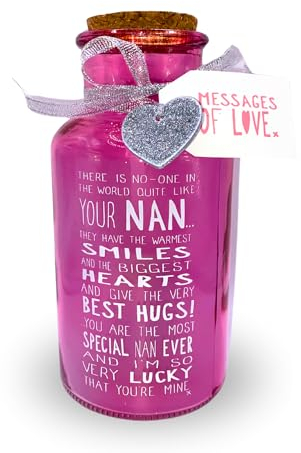 Xpressions Special Nan Light Up Glass Jar - Messages of Love (X67161)